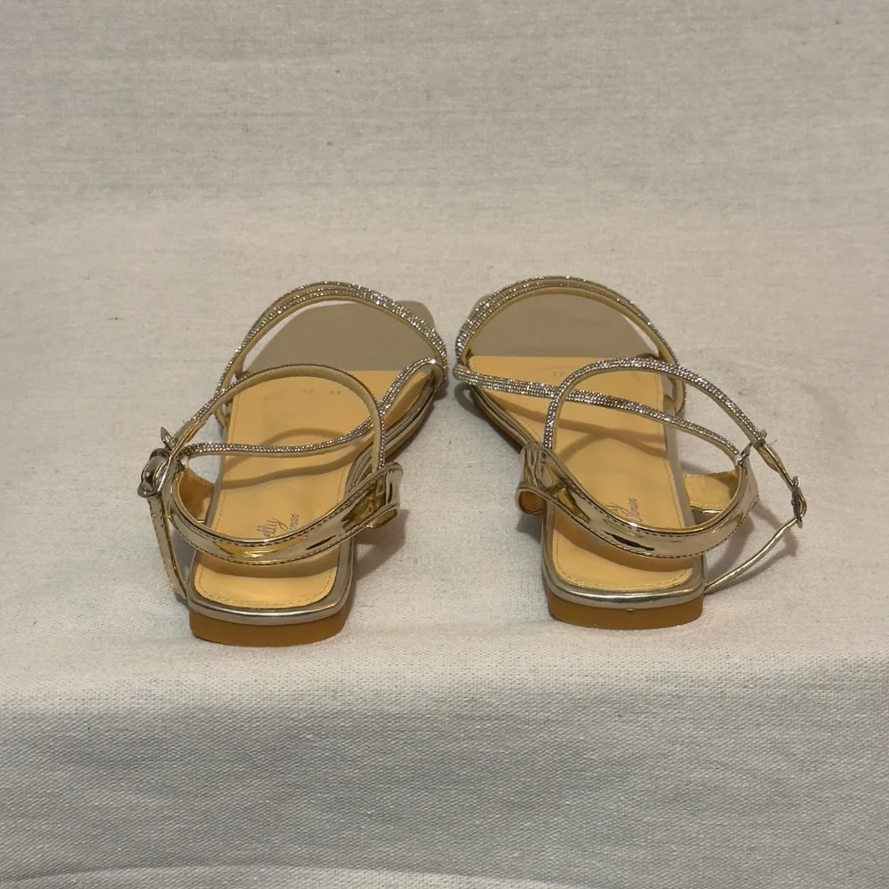 ❤️‍🔥4 for $25 SALE: Elegant Gold Women's Sandals - Picture 7 of 8